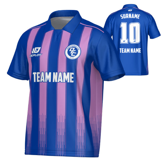 Classic Collared Jersey - Royal Blue & Purple