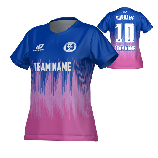 Fade Womens Jersey - Royal Blue & Purple