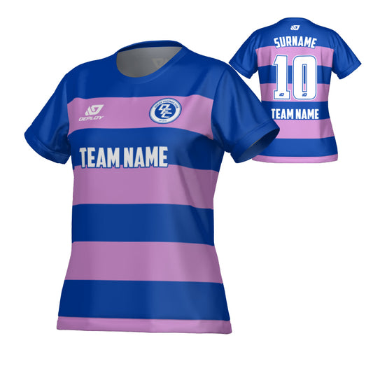 Hoops Womens Jersey - Royal Blue & Purple