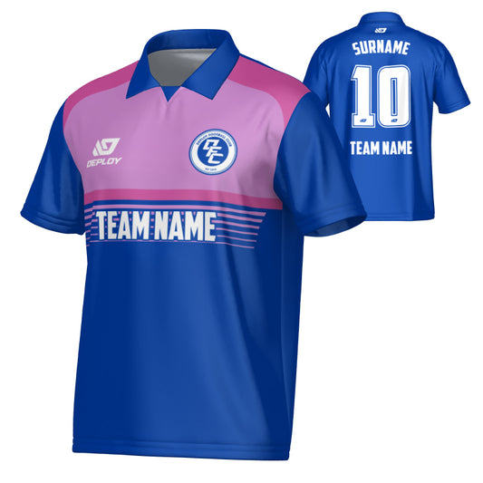 Horizon  Collared Jersey - Royal Blue & Purple
