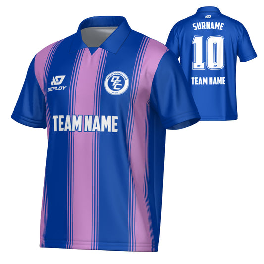 Pillars Collared Jersey - Royal Blue & Purple