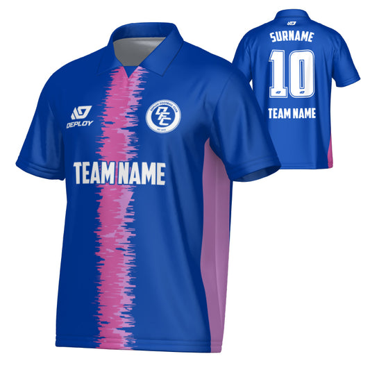 Rift  Collared Jersey - Royal Blue & Purple
