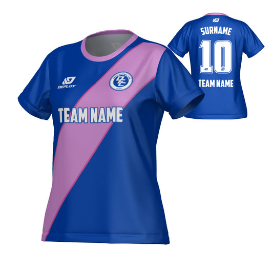Sash Womens Jersey - Royal Blue & Purple