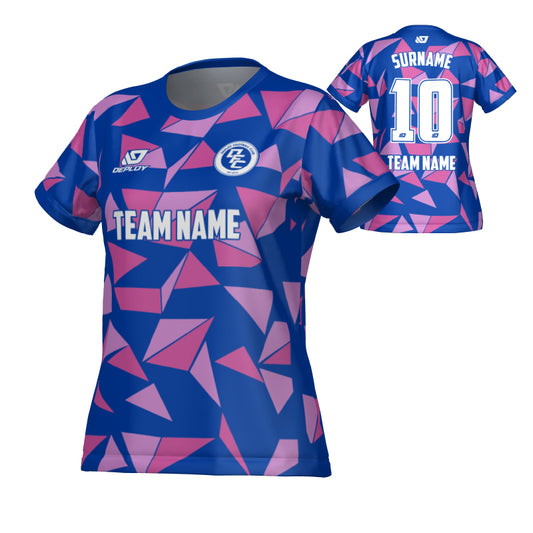 Shards Womens Jersey - Royal Blue & Purple