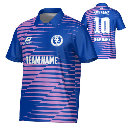 Static Collared Jersey - Royal Blue & Purple