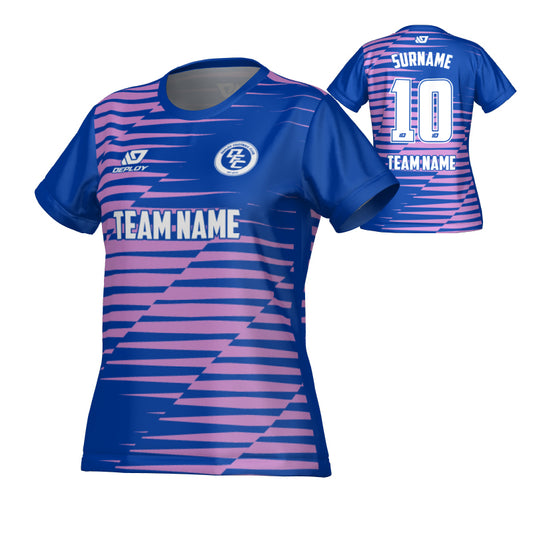 Static Womens Jersey - Royal Blue & Purple
