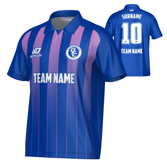 Streamline Collared Jersey - Royal Blue & Purple