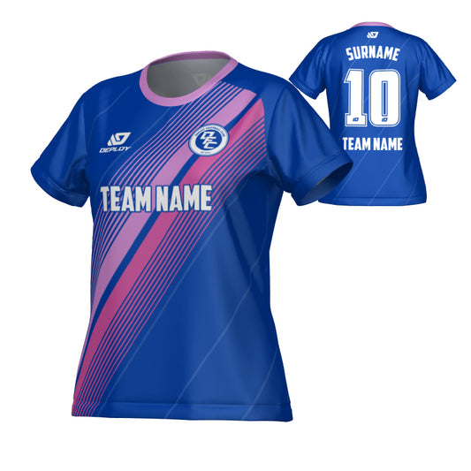 Velocity Womens Jersey - Royal Blue & Purple