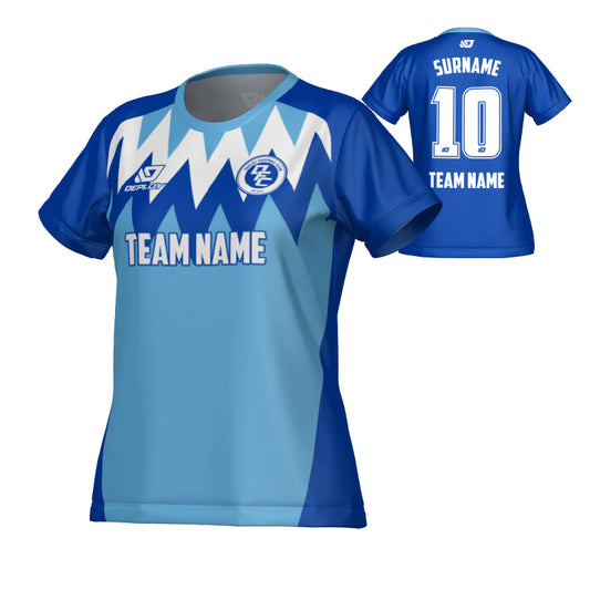 Carnival Womens Jersey - Royal Blue & Sky Blue