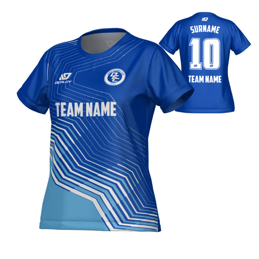 Circuit Womens Jersey - Royal Blue & Sky Blue