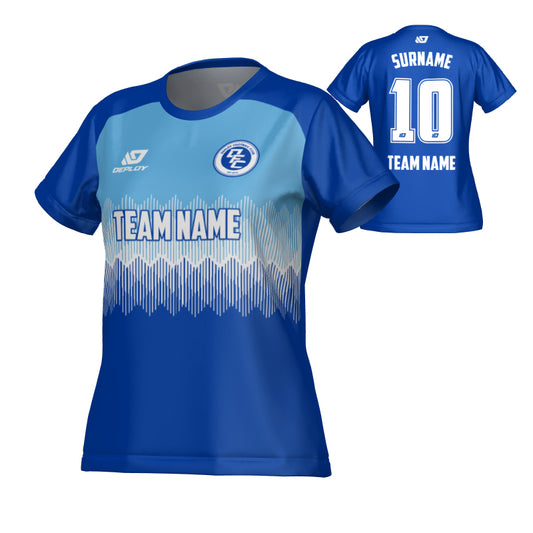 Echo Womens Jersey - Royal Blue & Sky Blue