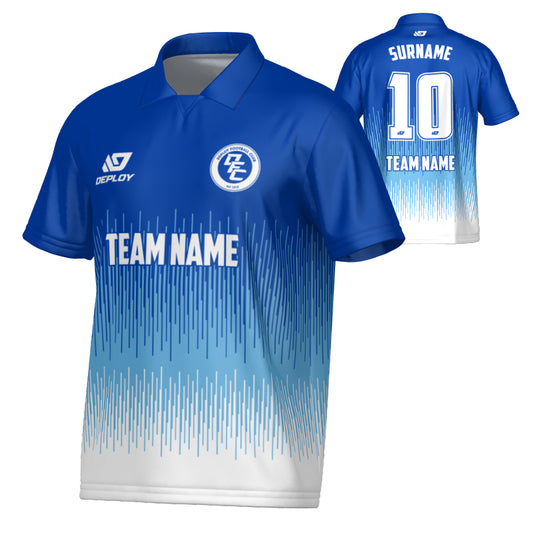Fade Collared Jersey - Royal Blue & Sky Blue