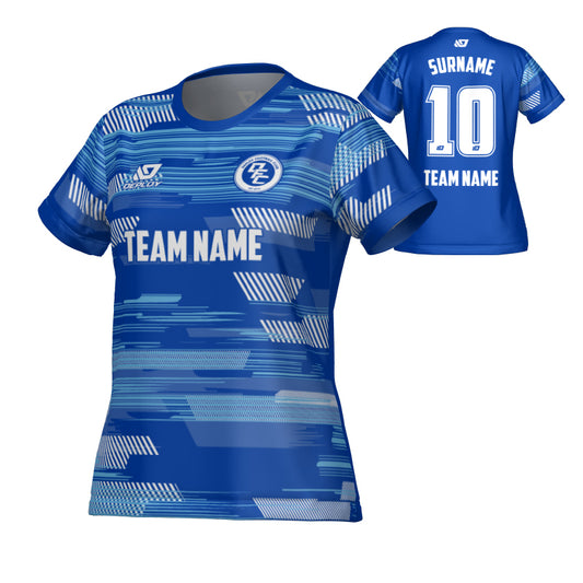 Glitch Womens Jersey - Royal Blue & Sky Blue