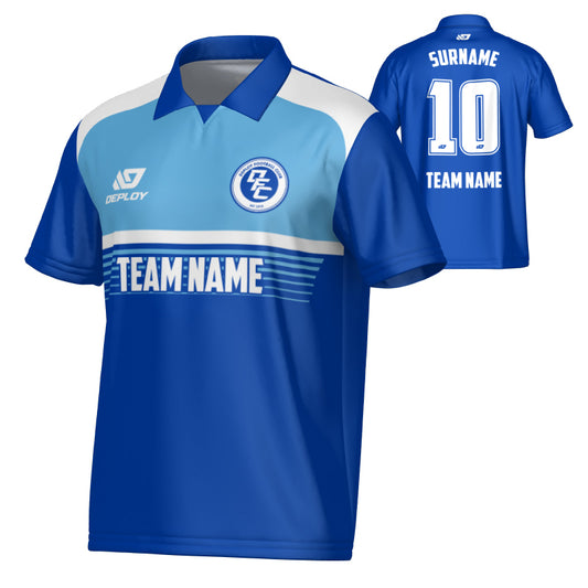 Horizon Collared Jersey - Royal Blue & Sky Blue