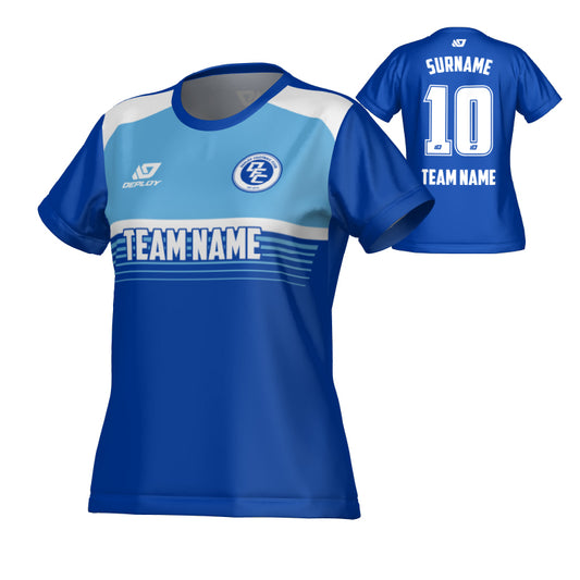 Horizon Womens Jersey - Royal Blue & Sky Blue