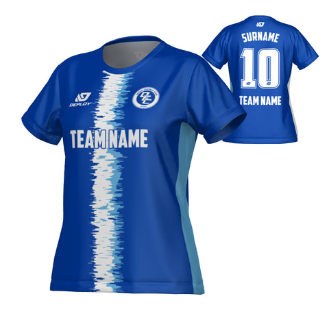 Rift Womens Jersey - Royal Blue & Sky Blue