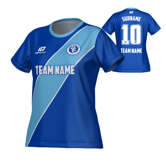 Sash Womens Jersey - Royal Blue & Sky Blue