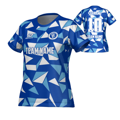 Shards Womens Jersey - Royal Blue & Sky Blue