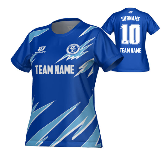 Sharp Womens Jersey - Royal Blue & Sky Blue