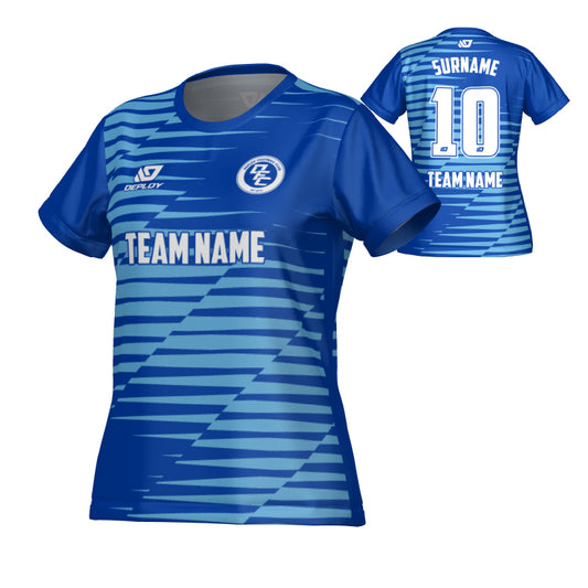 Static Womens Jersey - Royal Blue & Sky Blue