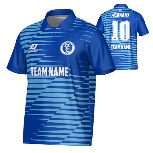 Static Collared Jersey - Royal Blue & Sky Blue
