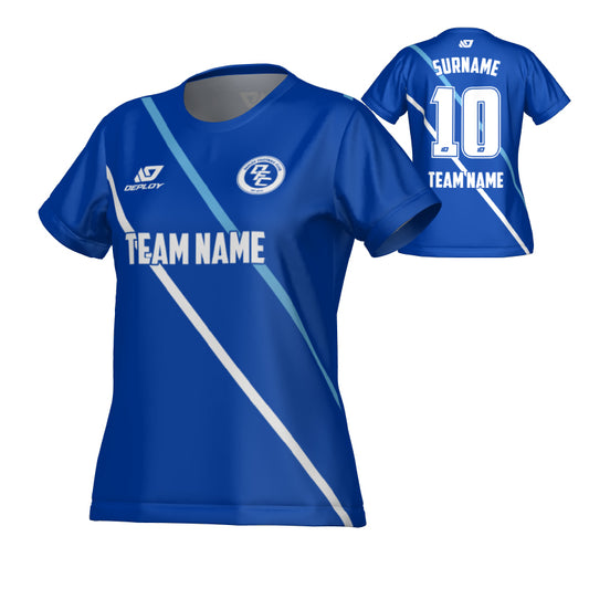 Tracks Womens Jersey - Royal Blue & Sky Blue