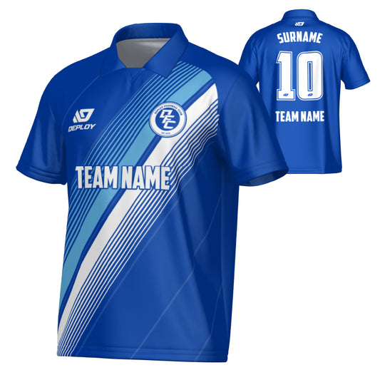 Velocity Collared Jersey - Royal Blue & Sky Blue