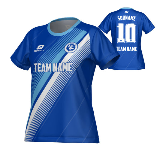 Velocity Womens Jersey - Royal Blue & Sky Blue