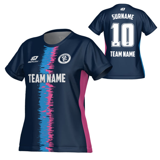 Rift Womens Jersey - Navy & Pink