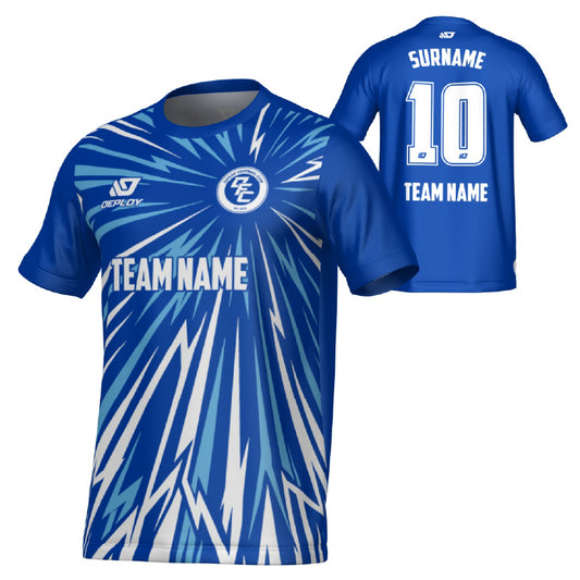 Burst Jersey - Royal Blue & Sky Blue