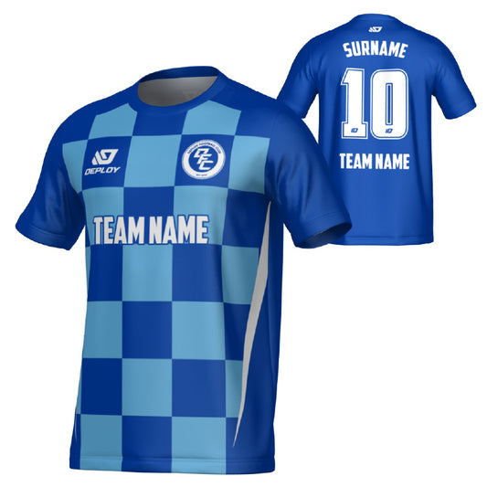 Checkers Jersey - Royal Blue & Sky Blue