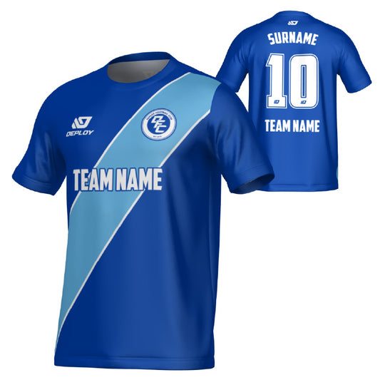 Sash Jersey - Royal Blue & Sky Blue