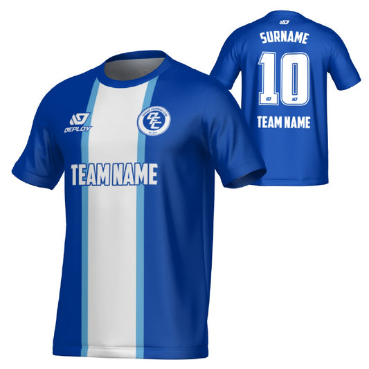 Stripe Jersey - Royal Blue & Sky Blue