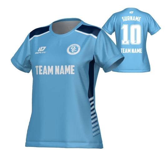Apex Womens Jersey - Sky Blue & Navy