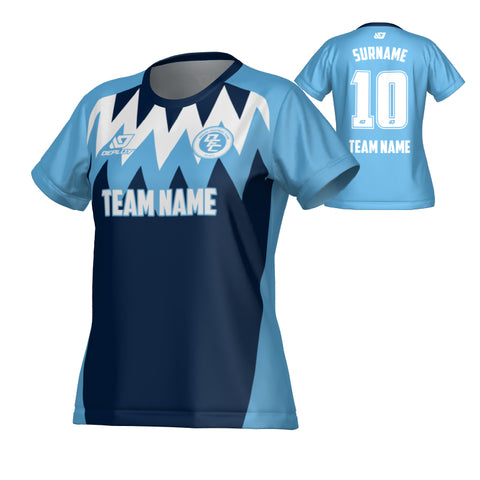 Carnival Womens Jersey - Sky Blue & Navy