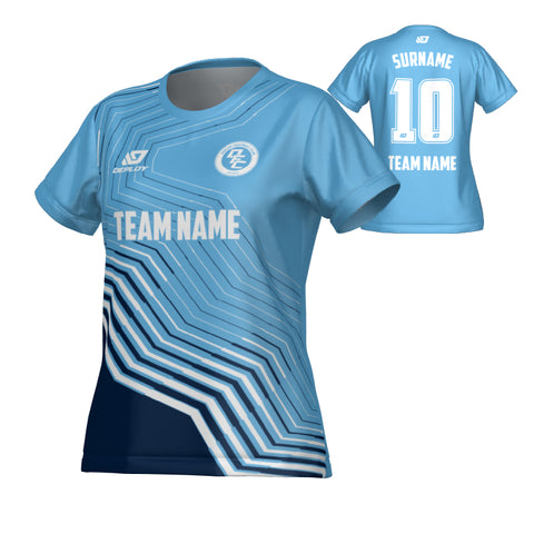 Circuit Womens Jersey - Sky Blue & Navy