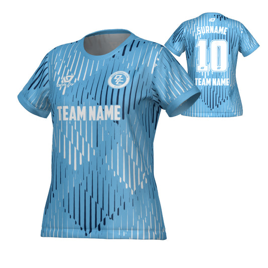 Drips Womens Jersey - Sky Blue & Navy