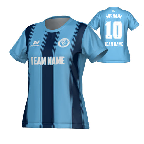 Pillars Womens Jersey - Sky Blue & Navy