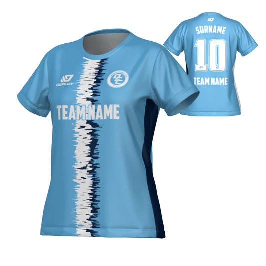 Rift Womens Jersey - Sky Blue & Navy
