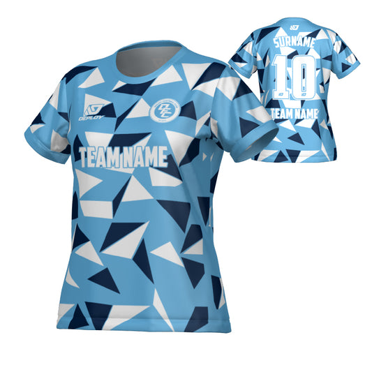 Shards Womens Jersey - Sky Blue & Navy