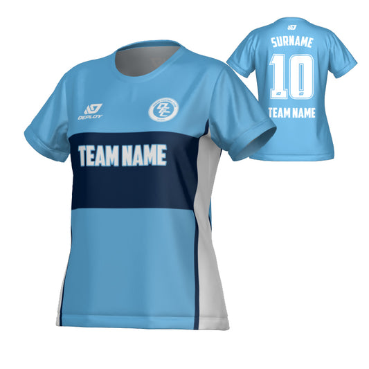 Shift Womens Jersey - Sky Blue & Navy