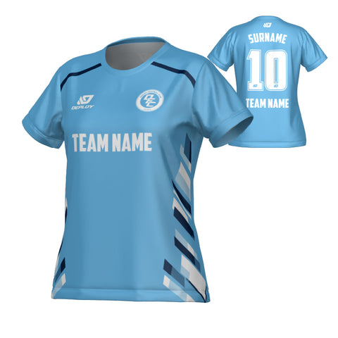 Turbo Womens Jersey - Sky Blue & Navy