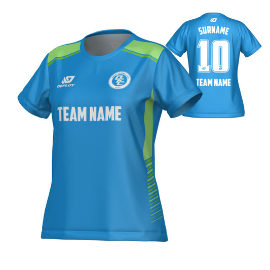 Apex Womens Jersey - Blue & Neon Green