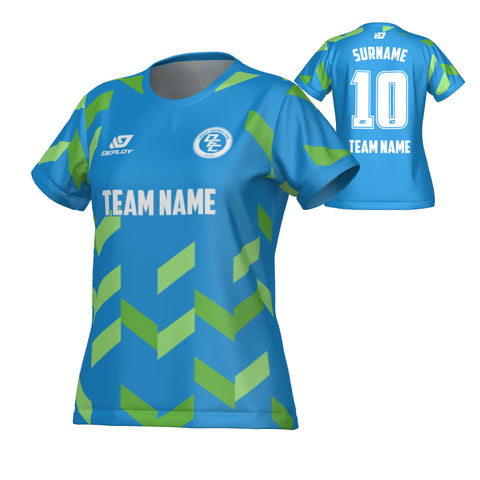 Arrows Womens Jersey - Blue & Neon Green