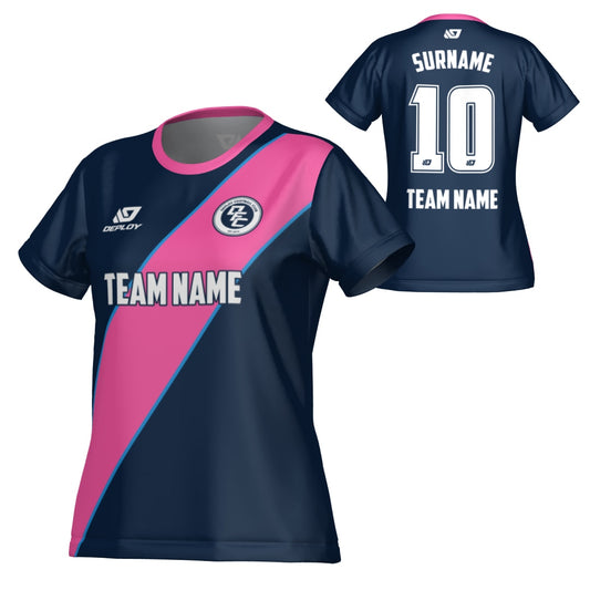 Sash Womens Jersey - Navy & Pink