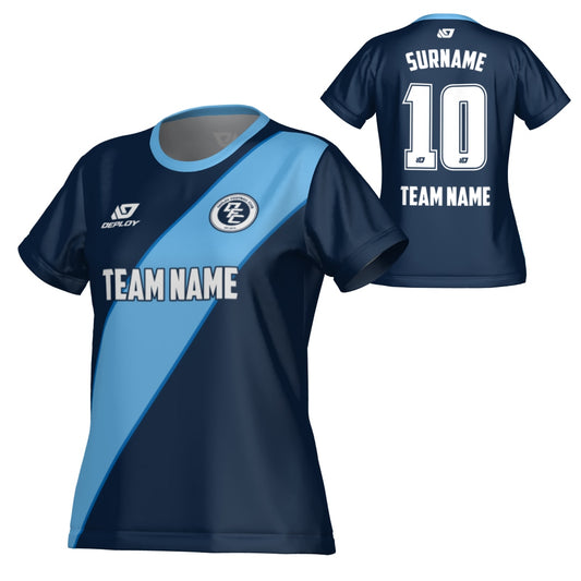 Sash Womens Jersey - Navy & Sky Blue