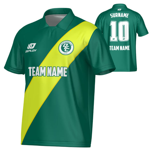 Sash Collared Jersey - Green