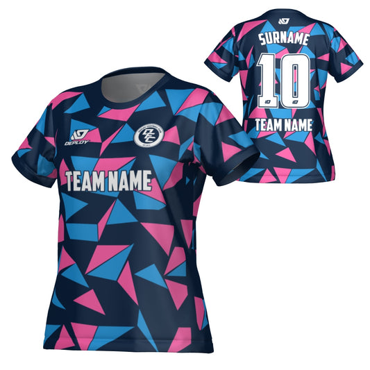 Shards Womens Jersey - Navy & Pink