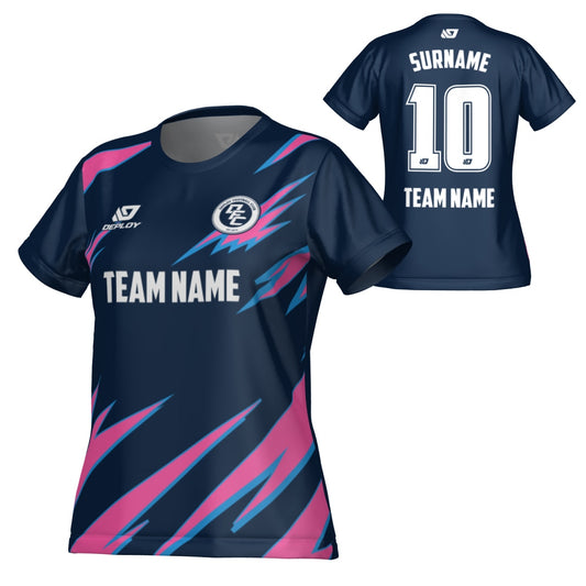 Sharp Womens Jersey - Navy & Pink
