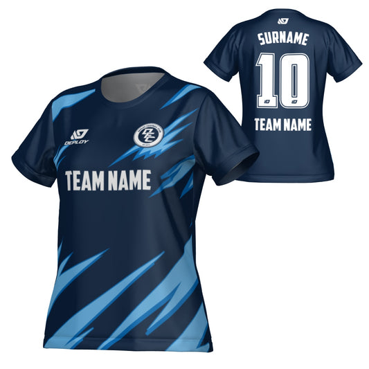 Sharp Womens Jersey - Navy & Sky Blue